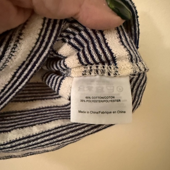 Tory Burch Stylish Striped Lidia Lace Polo Shirt, size XS - Picture 9 of 9